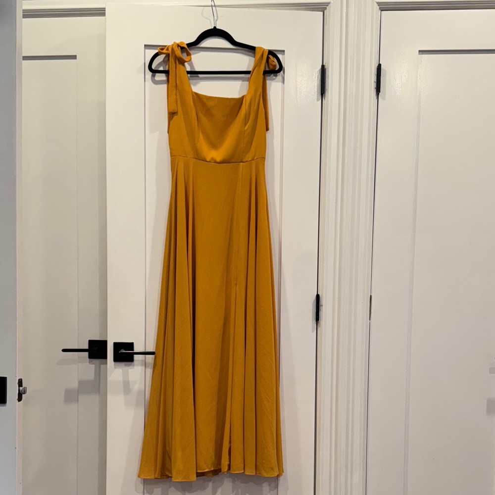 Lulus Mustard Yellow Maxi Dress